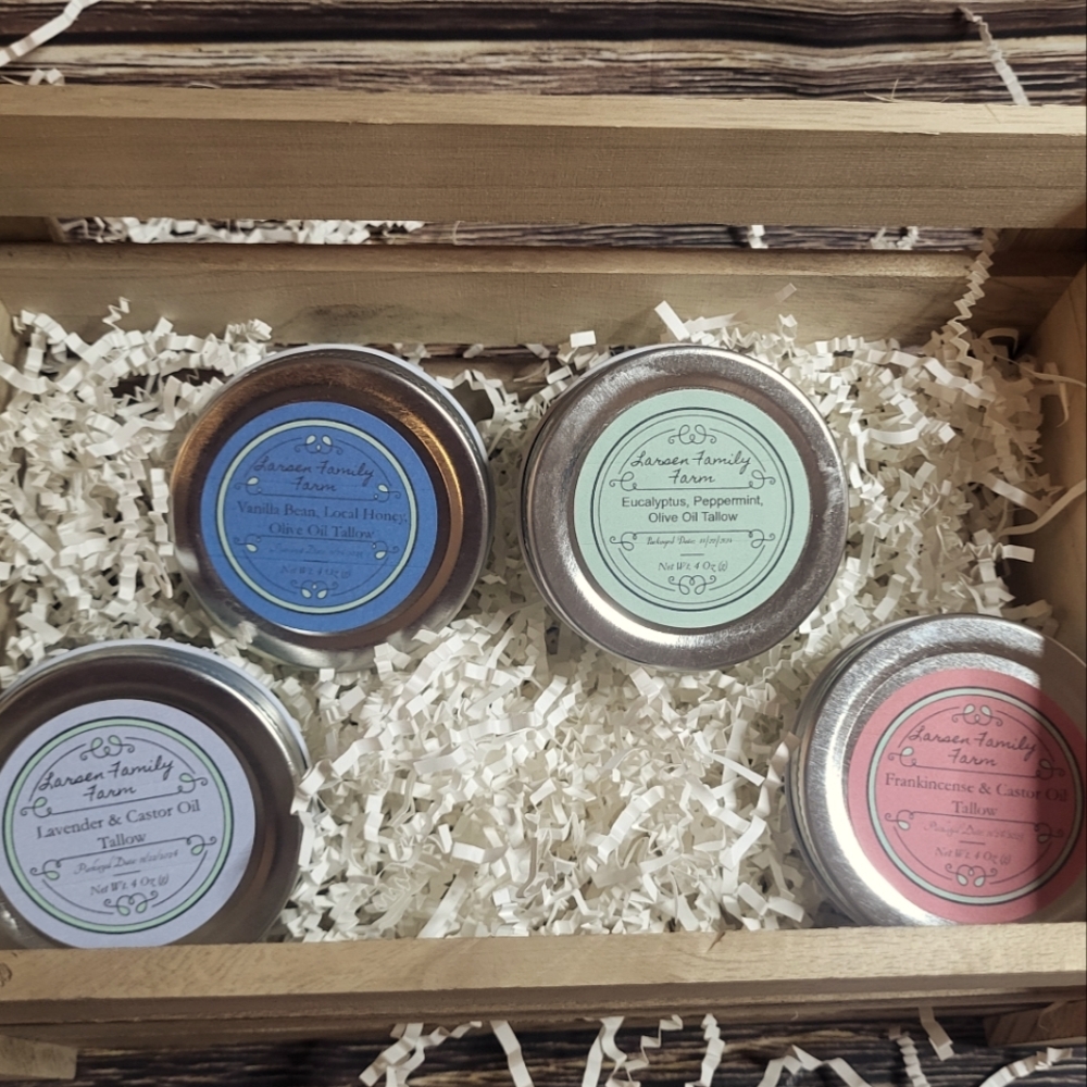 4 Piece TALLOW Body Whip Gift Set